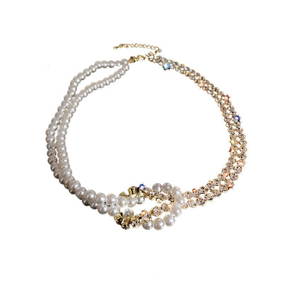 Gargantilla Elegante de Perlas y Cristales para Mujer - Image 10