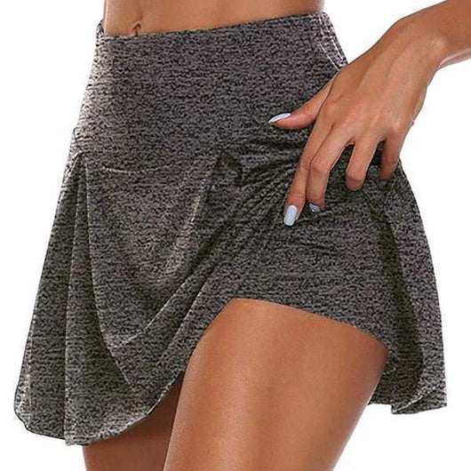 Leggings Efecto Doble con Cintura Alta y Diseño Liso - Image 20