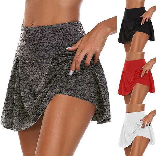 Leggings Efecto Doble con Cintura Alta y Diseño Liso