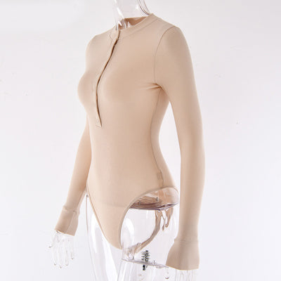 Jumpsuit Ribete Rayas Manga Larga Invierno Mujer - Image 5