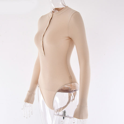 Jumpsuit Ribete Rayas Manga Larga Invierno Mujer - Image 5