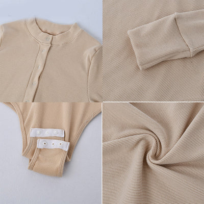Jumpsuit Ribete Rayas Manga Larga Invierno Mujer - Image 9