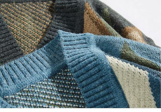 Cardigan Escote V Hombre Estilo Étnico - Image 6