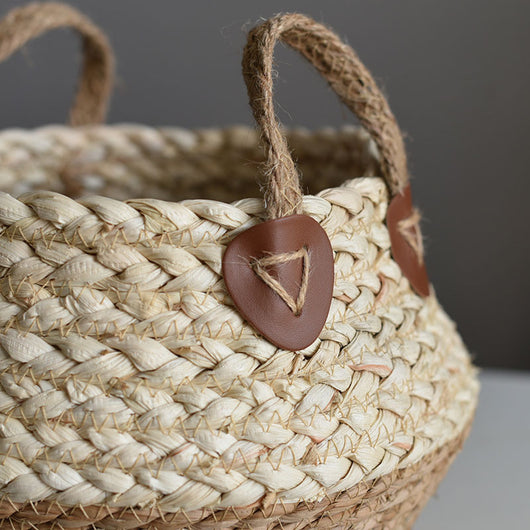 Macetero de Fibra Natural con Decoración de Algas Marinas - Image 12