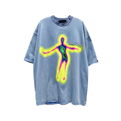 Camiseta Estampado Fantasma Estilo Urbano Unisex - Diseño Hip-hop Tendencia - Image 9