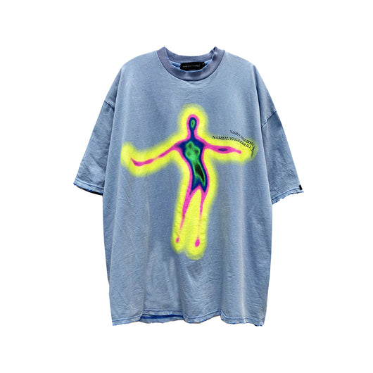 Camiseta Estampado Fantasma Estilo Urbano Unisex - Diseño Hip-hop Tendencia - Image 9