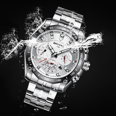 Reloj Mecánico Deportivo BOYZHE Certificado - Acero Inoxidable, Resistente al Agua y Luminoso - Image 8
