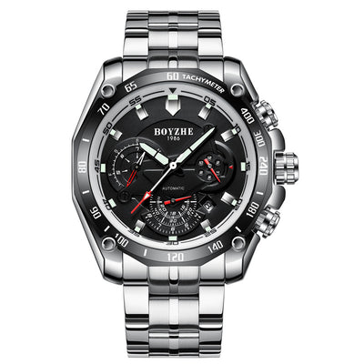 Reloj Mecánico Deportivo BOYZHE Certificado - Acero Inoxidable, Resistente al Agua y Luminoso - Image 5