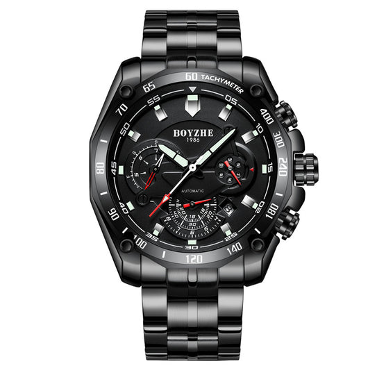 Reloj Mecánico Deportivo BOYZHE Certificado - Acero Inoxidable, Resistente al Agua y Luminoso - Image 4