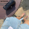 Women's High-Waisted Distressed A-Line Baggy Denim Shorts