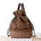 Mochila Tejida Artesanal de Estilo Universitario con Fibra Natural