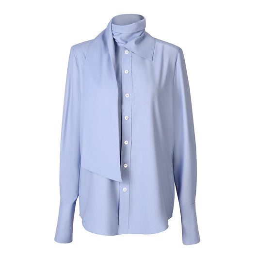 Blusa Larga Minimalista de Diseño Exclusivo para Mujer - Primavera - Image 9