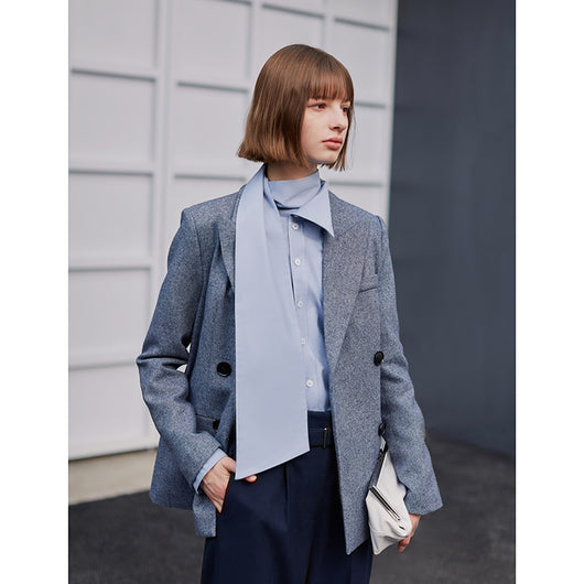 Blusa Larga Minimalista de Diseño Exclusivo para Mujer - Primavera - Image 5