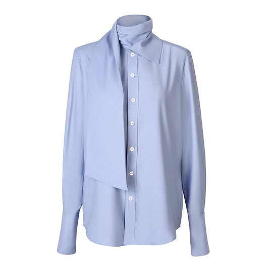 Blusa Larga Minimalista de Diseño Exclusivo para Mujer - Primavera
