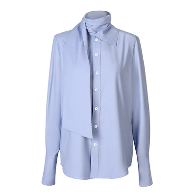 Blusa Larga Minimalista de Diseño Exclusivo para Mujer - Primavera