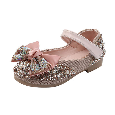 Zapatillas de Danza Infantiles con Moño de Diamantes de Colores - Image 11