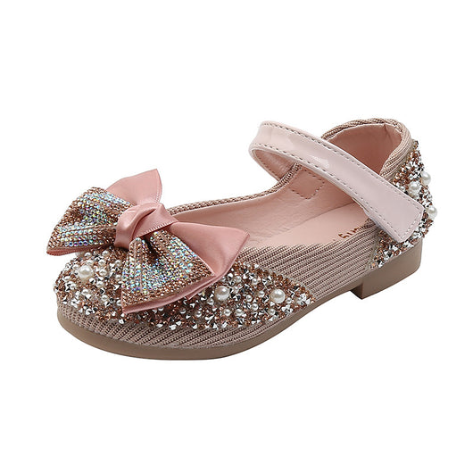 Zapatillas de Danza Infantiles con Moño de Diamantes de Colores - Image 11