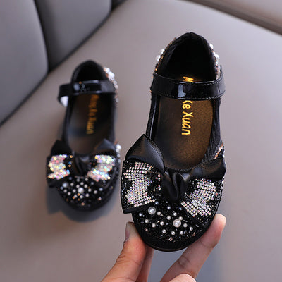 Zapatillas de Danza Infantiles con Moño de Diamantes de Colores - Image 10