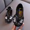 Zapatillas de Danza Infantiles con Moño de Diamantes de Colores