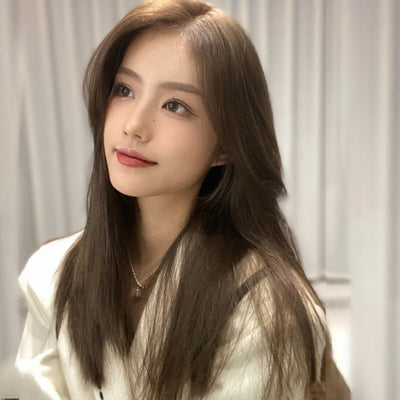 Peluca Larga Lisa Estilo Coreano - Cabello Natural Sin Flequillo - Image 3