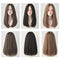 Peluca Larga Lisa Estilo Coreano - Cabello Natural Sin Flequillo
