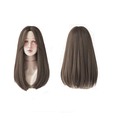 Peluca Larga Lisa Estilo Coreano - Cabello Natural Sin Flequillo - Image 4