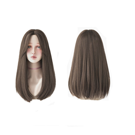 Peluca Larga Lisa Estilo Coreano - Cabello Natural Sin Flequillo - Image 4