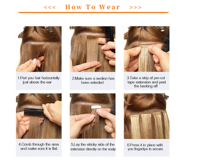 Extensión de Cabello Adhesiva Doble Cara con Base PU - Image 13