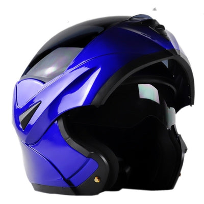 Casco Motociclista con Doble Lente Abatible