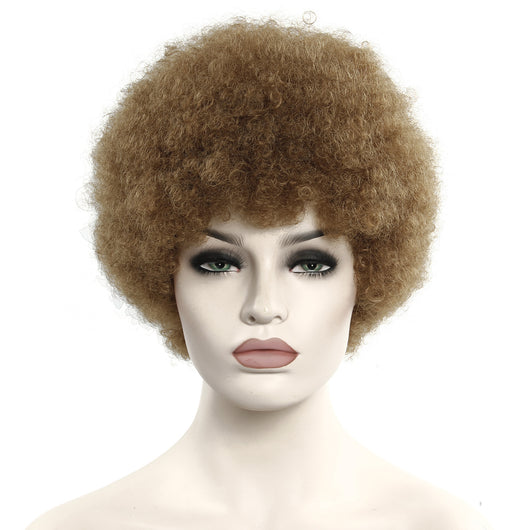 Peluca Corta Rizada Afro 6 Pulgadas - Cabello Natural Explosivo - Image 9