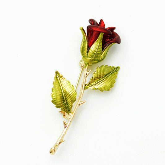 Broche de Lujo para Mujer - Abeja Perla y Strass Rosa