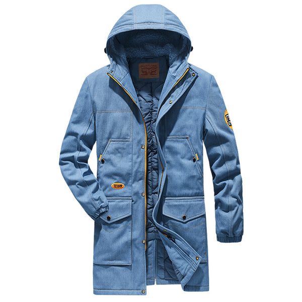Chaqueta Acolchada de Terciopelo Grueso para Otoño e Invierno