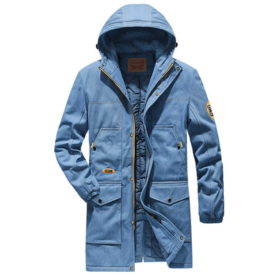 Chaqueta Acolchada de Terciopelo Grueso para Otoño e Invierno