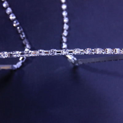 Diadema de Cadena Única con Diamantes - Accesorio Elegante y Versátil - Image 5