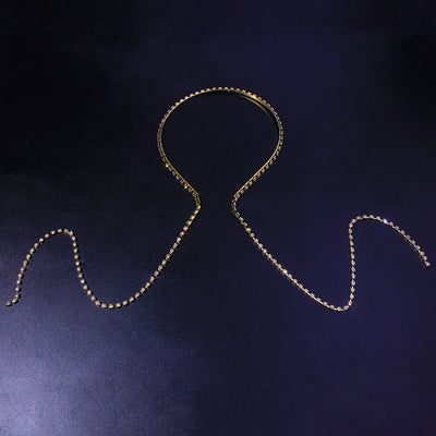 Diadema de Cadena Única con Diamantes - Accesorio Elegante y Versátil - Image 2