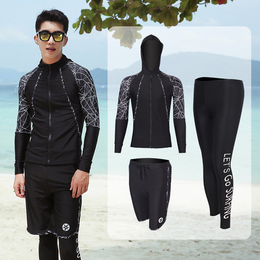 Traje de Buceo Manga Larga Estampado Medusa - Protección Solar para Snorkel y Surf