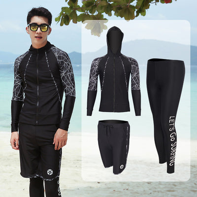 Traje de Buceo Manga Larga Estampado Medusa - Protección Solar para Snorkel y Surf