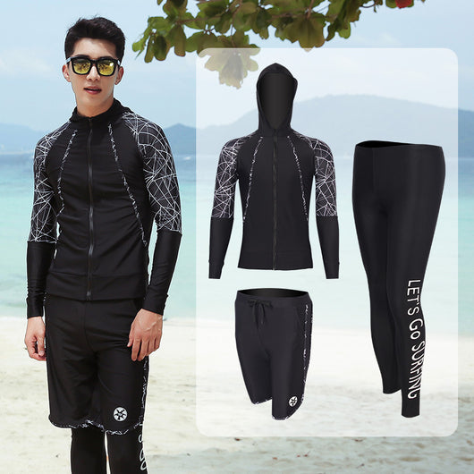 Traje de Buceo Manga Larga Estampado Medusa - Protección Solar para Snorkel y Surf