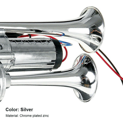 Bocina Eléctrica Doble Tubo con Relé para Automóvil - Image 4