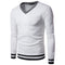 Suéter Casual de Punto Bicolor Negro y Blanco para Hombre