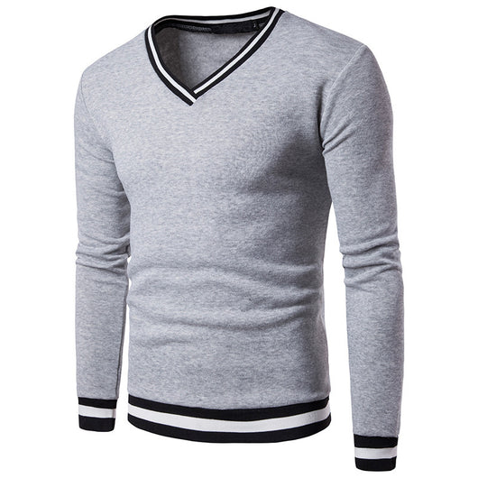 Suéter Casual de Punto Bicolor Negro y Blanco para Hombre - Image 6