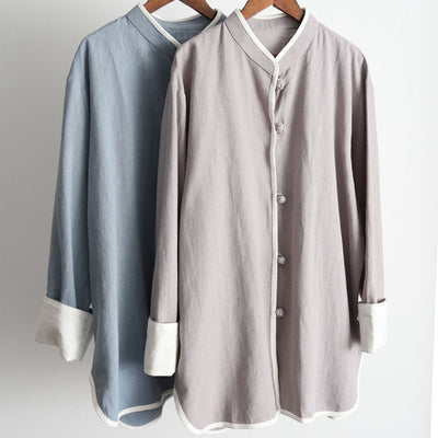 Camisa Ejecutiva de Cuello Alzado y Botones Pequeños - Image 9