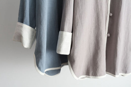Camisa Ejecutiva de Cuello Alzado y Botones Pequeños - Image 12