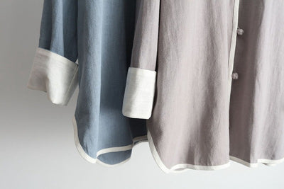 Camisa Ejecutiva de Cuello Alzado y Botones Pequeños - Image 5