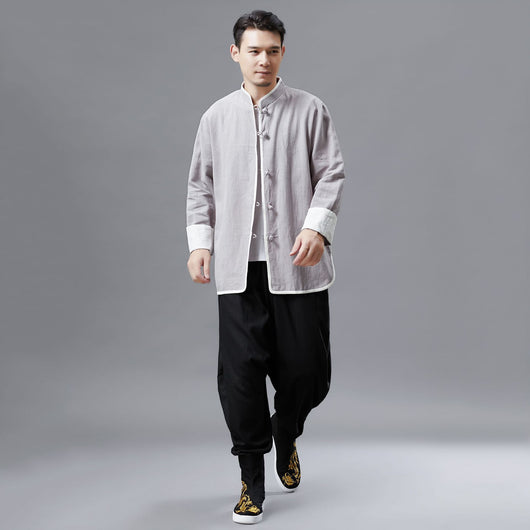 Camisa Ejecutiva de Cuello Alzado y Botones Pequeños - Image 7