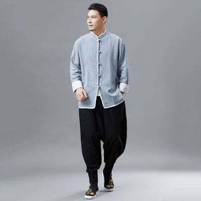 Camisa Ejecutiva de Cuello Alzado y Botones Pequeños - Image 8