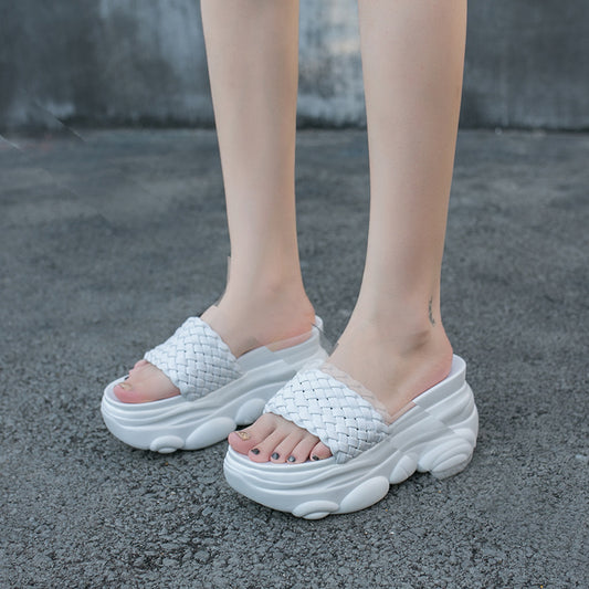 Sandalias Tipo Oso Mujer Verano - Estilo Coreano Suela Gruesa Confort