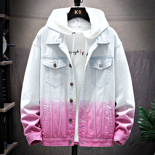 Chaqueta Denim Suelta Casual para Hombre - Estilo Estudiante - Image 3