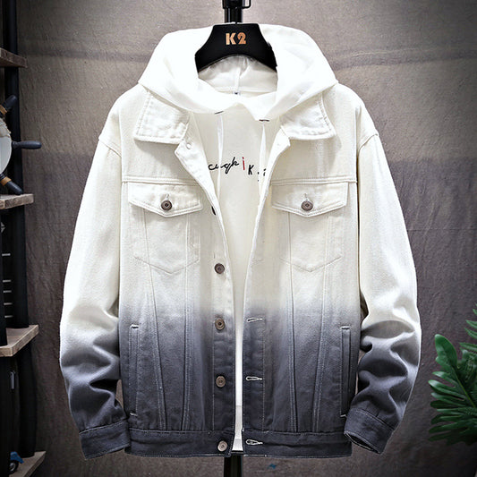 Chaqueta Denim Suelta Casual para Hombre - Estilo Estudiante - Image 2