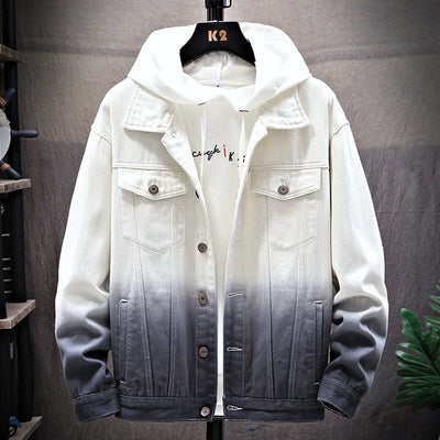 Chaqueta Denim Suelta Casual para Hombre - Estilo Estudiante - Image 2